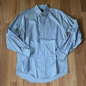 Jos. A. Bank Dress Shirt Mens Neck 15 Blue Button Up Formal Preppy Church